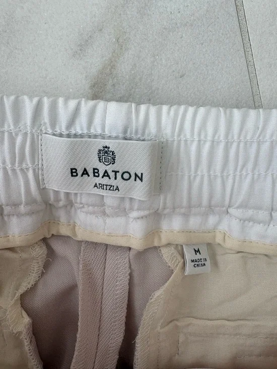 NWT Aritzia Babaton Equity Pants Size M | Italian Wool Wide Leg Blush Mauve - Picture 9 of 13